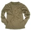 MIL-TEC LONG SLEEVE T-SHIRT | Men's Military Cotton Tee, Olive Green Clothing