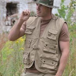 MIL-TEC MULTI-POCKET FISHING VEST | Men's 14-Pocket Utility Vest