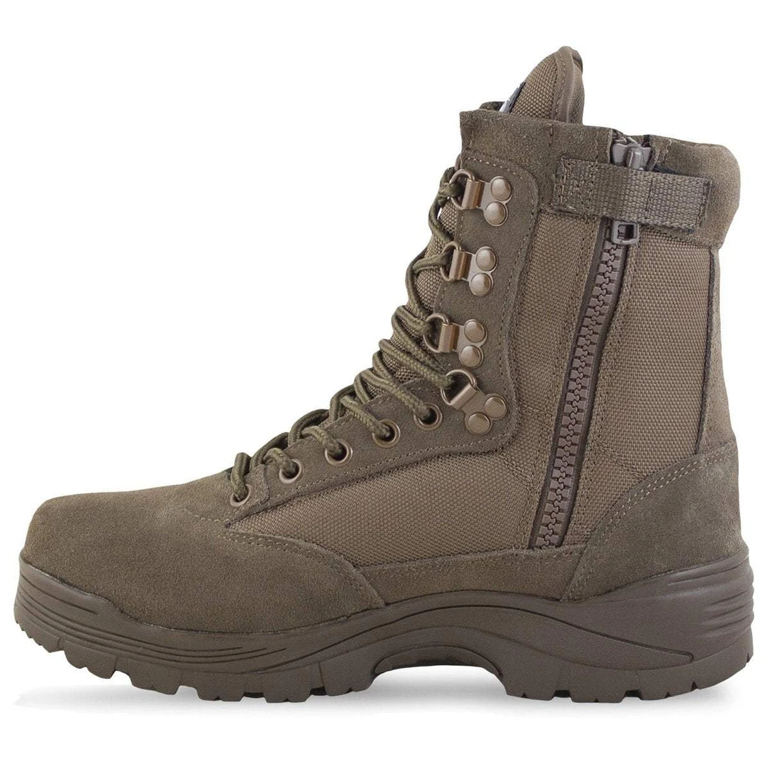 MIL-TEC SIDE-ZIP COMBAT BOOTS BROWN | Thinsulate™ Insulated, Tactical 3 MIL-TEC SIDE-ZIP COMBAT BOOTS BROWN | Thinsulate™ Insulated, Tactical