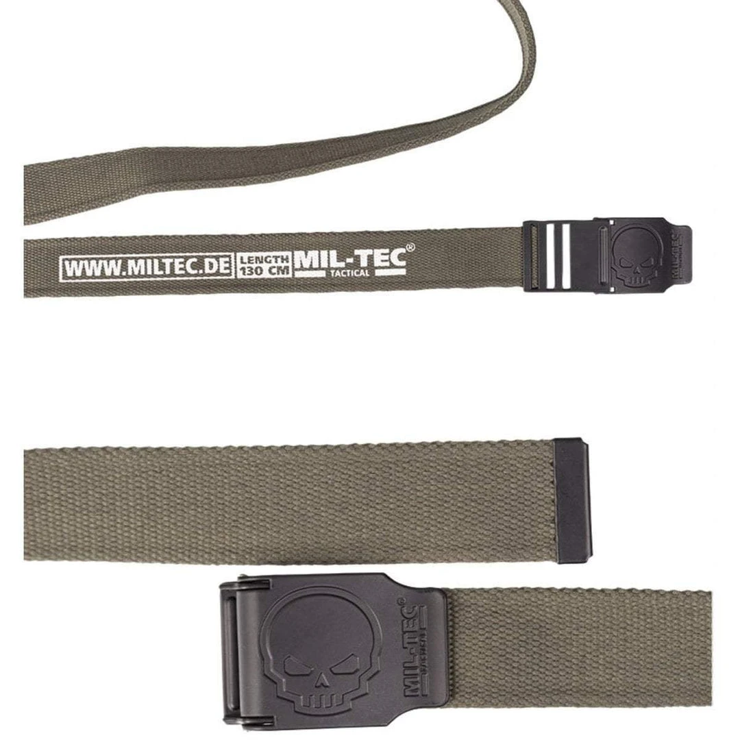 Clothing MIL-TEC SKULL TROUSER BELT | Adjustable, Zinc Alloy Buckle, 1.5" Clothing MIL-TEC SKULL TROUSER BELT | Adjustable, Zinc Alloy Buckle, 1.5"
