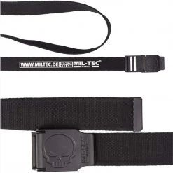 Clothing MIL-TEC SKULL TROUSER BELT | Adjustable, Zinc Alloy Buckle, 1.5"