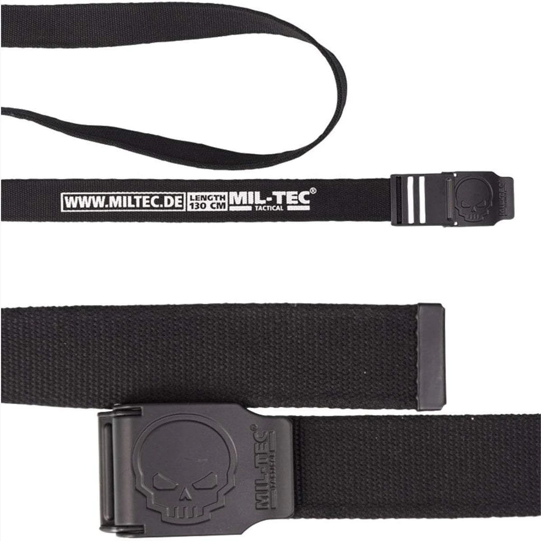 Clothing MIL-TEC SKULL TROUSER BELT | Adjustable, Zinc Alloy Buckle, 1.5" Clothing MIL-TEC SKULL TROUSER BELT | Adjustable, Zinc Alloy Buckle, 1.5"