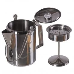 MIL-TEC STAINLESS STEEL COFFEE POT WITH PERCOLATOR 1.3L | Stovetop