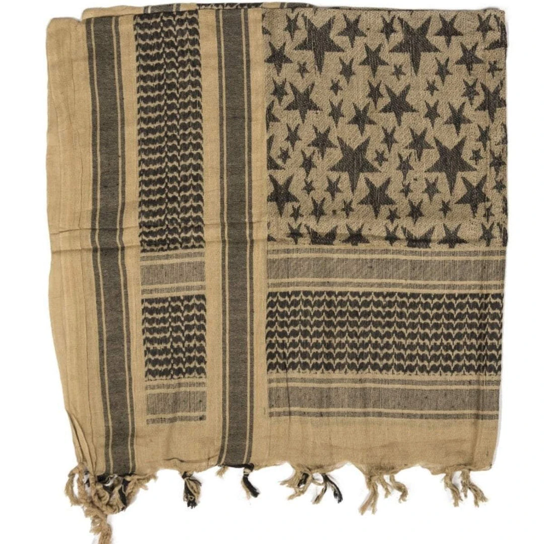 Clothing MIL-TEC STARS SHEMAGH SCARF | Multi-Functional Headwrap, 110cm X 110cm 6 Clothing MIL-TEC STARS SHEMAGH SCARF | Multi-Functional Headwrap, 110cm X 110cm