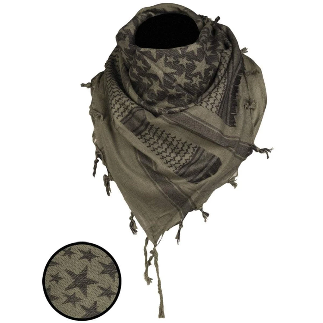 Clothing MIL-TEC STARS SHEMAGH SCARF | Multi-Functional Headwrap, 110cm X 110cm 3 Clothing MIL-TEC STARS SHEMAGH SCARF | Multi-Functional Headwrap, 110cm X 110cm