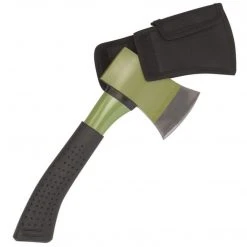 MIL-TEC STEEL HATCHET 28cm | Rubber Grip Handled Axe With Cover