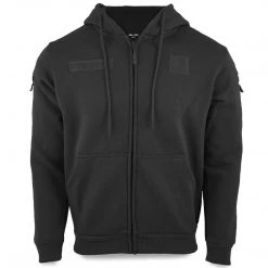 MIL-TEC TACTICAL FULL ZIP HOODIE | Men's, With Brushed Fleece Lining