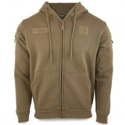MIL-TEC TACTICAL FULL ZIP HOODIE | Men's, With Brushed Fleece Lining