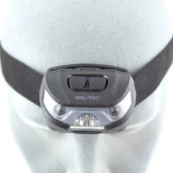 MIL-TEC TACTICAL HEAD TORCH | White/Red LEDs, Up To 200 Lumen