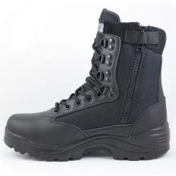Footwear MIL-TEC TACTICAL SIDE ZIP BOOTS BLACK | Thinsulate Lined Duty Boot