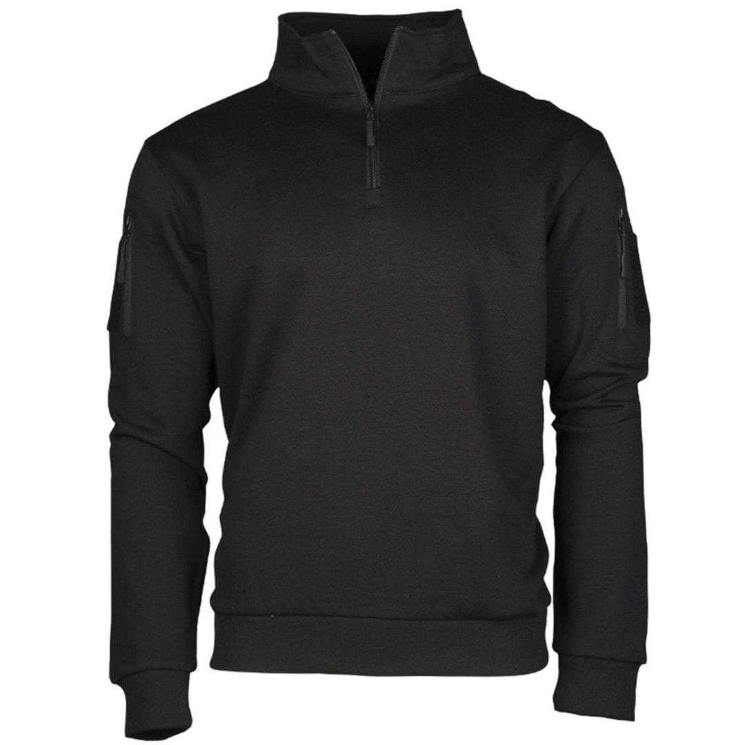 MIL-TEC TACTICAL SWEATER | Men's Pullover With 1/4 Zip, Fleece Lined 5 MIL-TEC TACTICAL SWEATER | Men's Pullover With 1/4 Zip, Fleece Lined