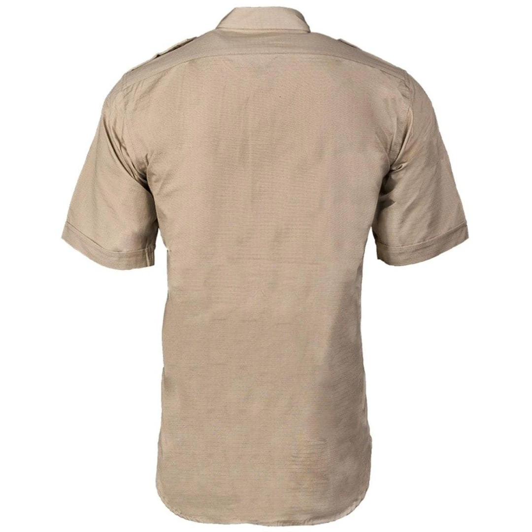 MIL-TEC TROPICAL SHIRT | Men's Short Sleeve Military Bush Top, Khaki Clothing 2 MIL-TEC TROPICAL SHIRT | Men's Short Sleeve Military Bush Top, Khaki Clothing