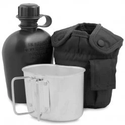 Camping & Survival MIL-TEC WATER BOTTLE, MUG & COVER SET | Military Canteen, Cup & Pouch
