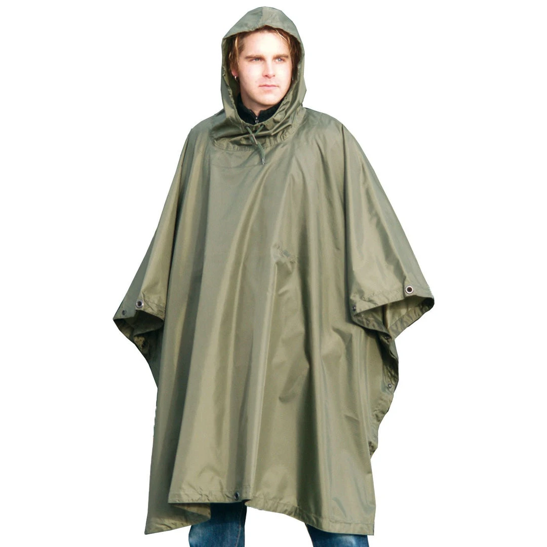 Jackets & Outer Layers MIL-TEC WATERPROOF PONCHO | Packable Rip-Stop Hooded Outer Layer 1 Jackets & Outer Layers MIL-TEC WATERPROOF PONCHO | Packable Rip-Stop Hooded Outer Layer
