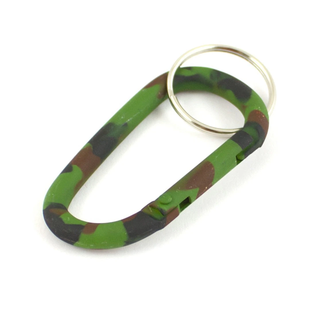 Mil-Tec Other Bag Accessories MINI ALUMINIUM CARABINER KEYRING | Matte Camouflage Finish 2 Mil-Tec Other Bag Accessories MINI ALUMINIUM CARABINER KEYRING | Matte Camouflage Finish