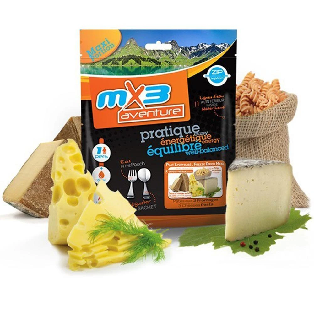 MX3 Adventure Freeze Dried 3 Cheese Pasta | 491 KCAL 1 MX3 Adventure Freeze Dried 3 Cheese Pasta | 491 KCAL