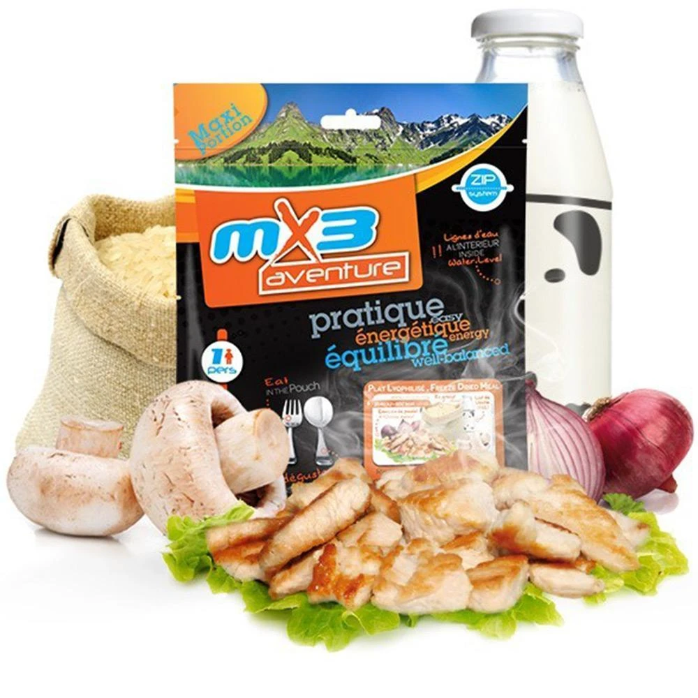 MX3 Adventure Freeze Dried Chicken Risotto | 602 KCAL Camping & Survival 1 MX3 Adventure Freeze Dried Chicken Risotto | 602 KCAL Camping & Survival