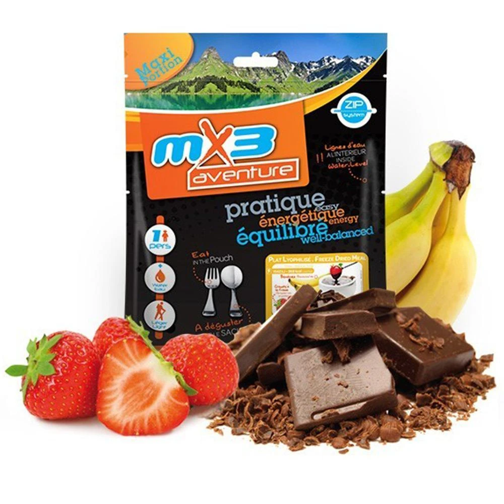 MX3 Adventure Freeze Dried Chocolate Fondue With Crousty Fruits | 368 KCAL Camping & Survival 1 MX3 Adventure Freeze Dried Chocolate Fondue With Crousty Fruits | 368 KCAL Camping & Survival