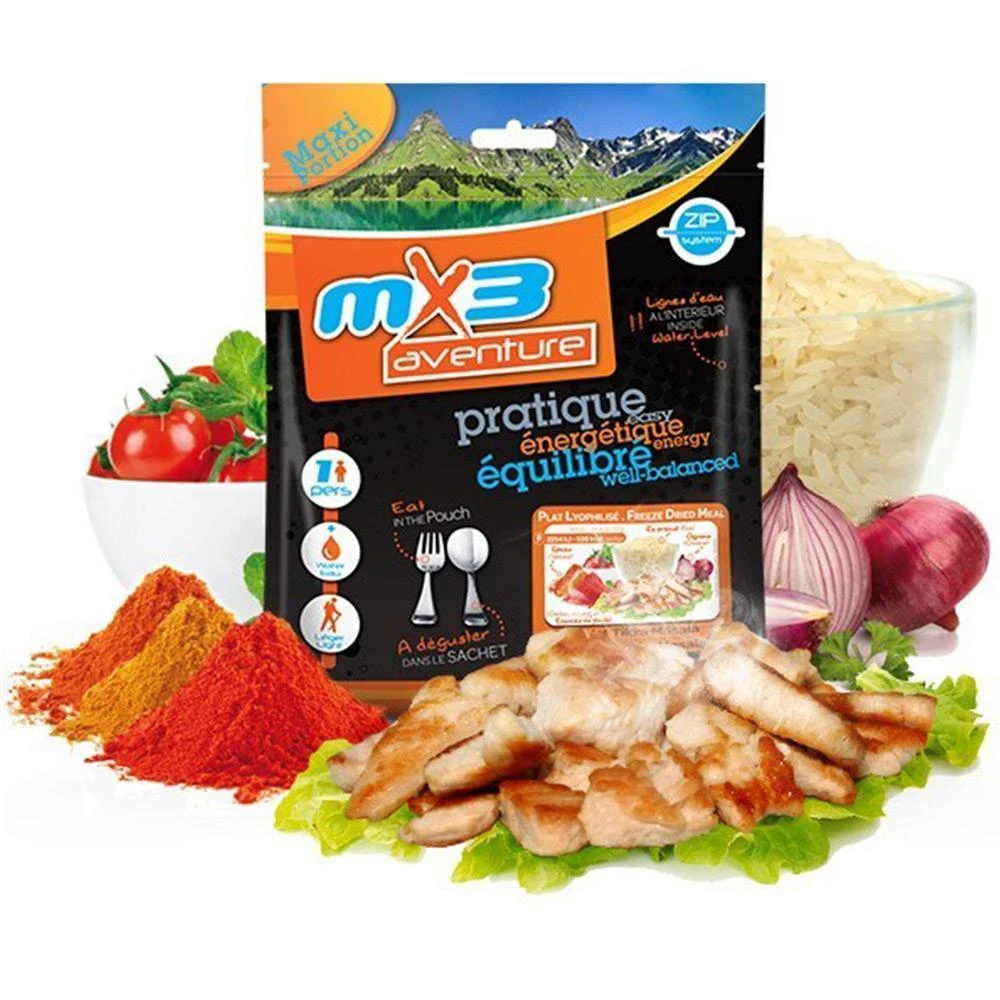 Camping & Survival MX3 Adventure Freeze Dried Chicken Tikka Masala | 591 KCAL 1 Camping & Survival MX3 Adventure Freeze Dried Chicken Tikka Masala | 591 KCAL