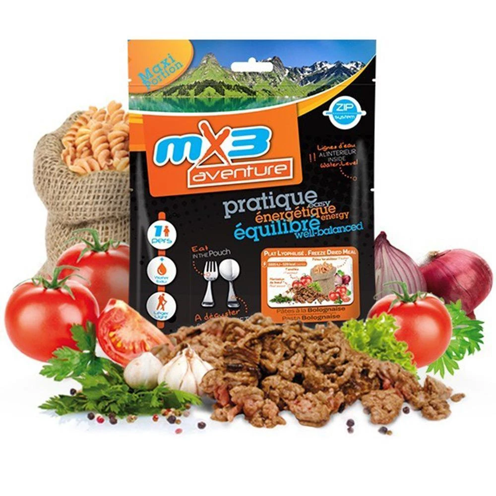 MX3 Adventure Freeze Dried Pasta Bolognese | 529 KCAL Camping & Survival 1 MX3 Adventure Freeze Dried Pasta Bolognese | 529 KCAL Camping & Survival