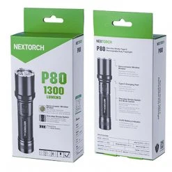 NEXTORCH P80 | USB Rechargeable Duty Flashlight, Four Modes 1300 Lumen Equipment 5 NEXTORCH P80 | USB Rechargeable Duty Flashlight, Four Modes 1300 Lumen Equipment