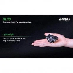 Equipment NEXTORCH UL10 | Hands-Free, AAA, Multi-Purpose Clip Light, 65 Lumen