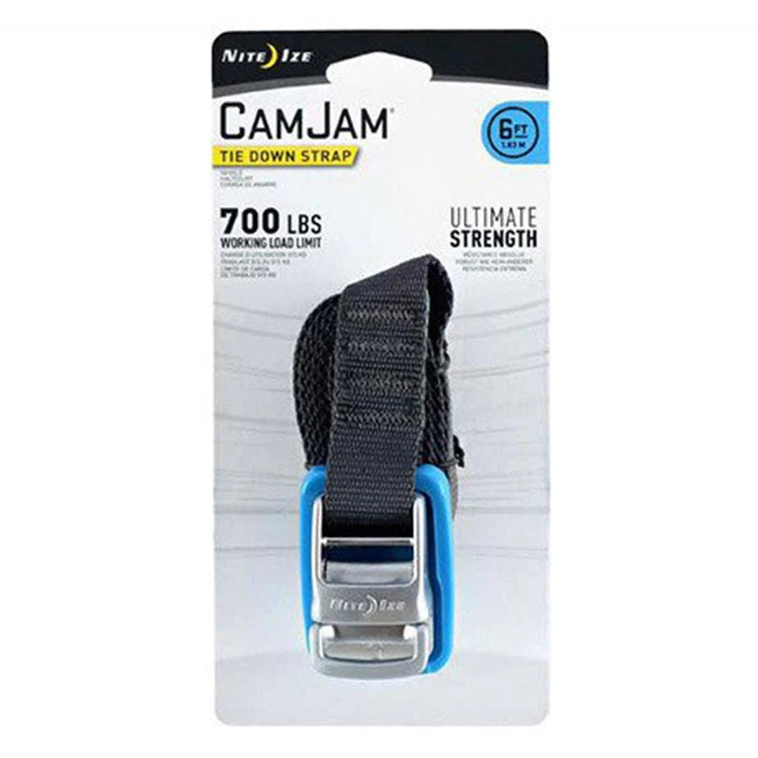 Camping Accessories NITE IZE CAMJAM TIE DOWN STRAP 6ft | Load Securing Strap With Buckle 2 Camping Accessories NITE IZE CAMJAM TIE DOWN STRAP 6ft | Load Securing Strap With Buckle