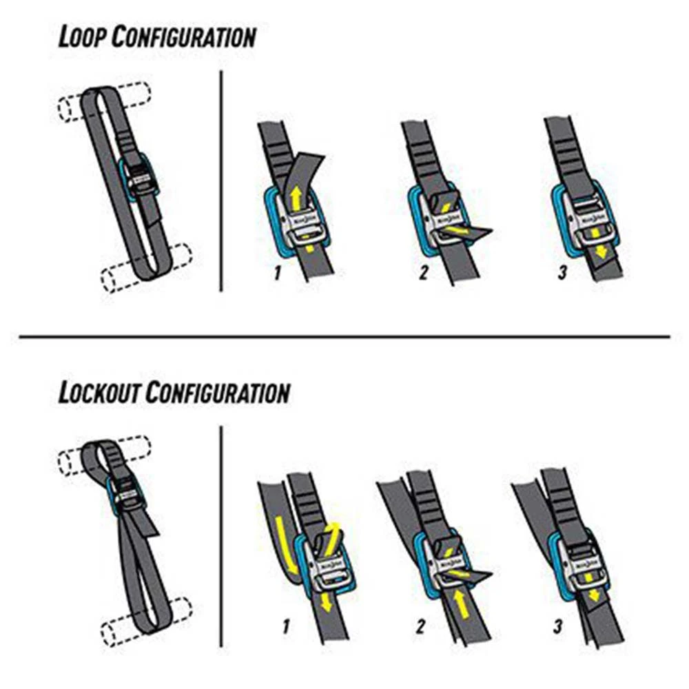 Camping Accessories NITE IZE CAMJAM TIE DOWN STRAP 6ft | Load Securing Strap With Buckle 6 Camping Accessories NITE IZE CAMJAM TIE DOWN STRAP 6ft | Load Securing Strap With Buckle