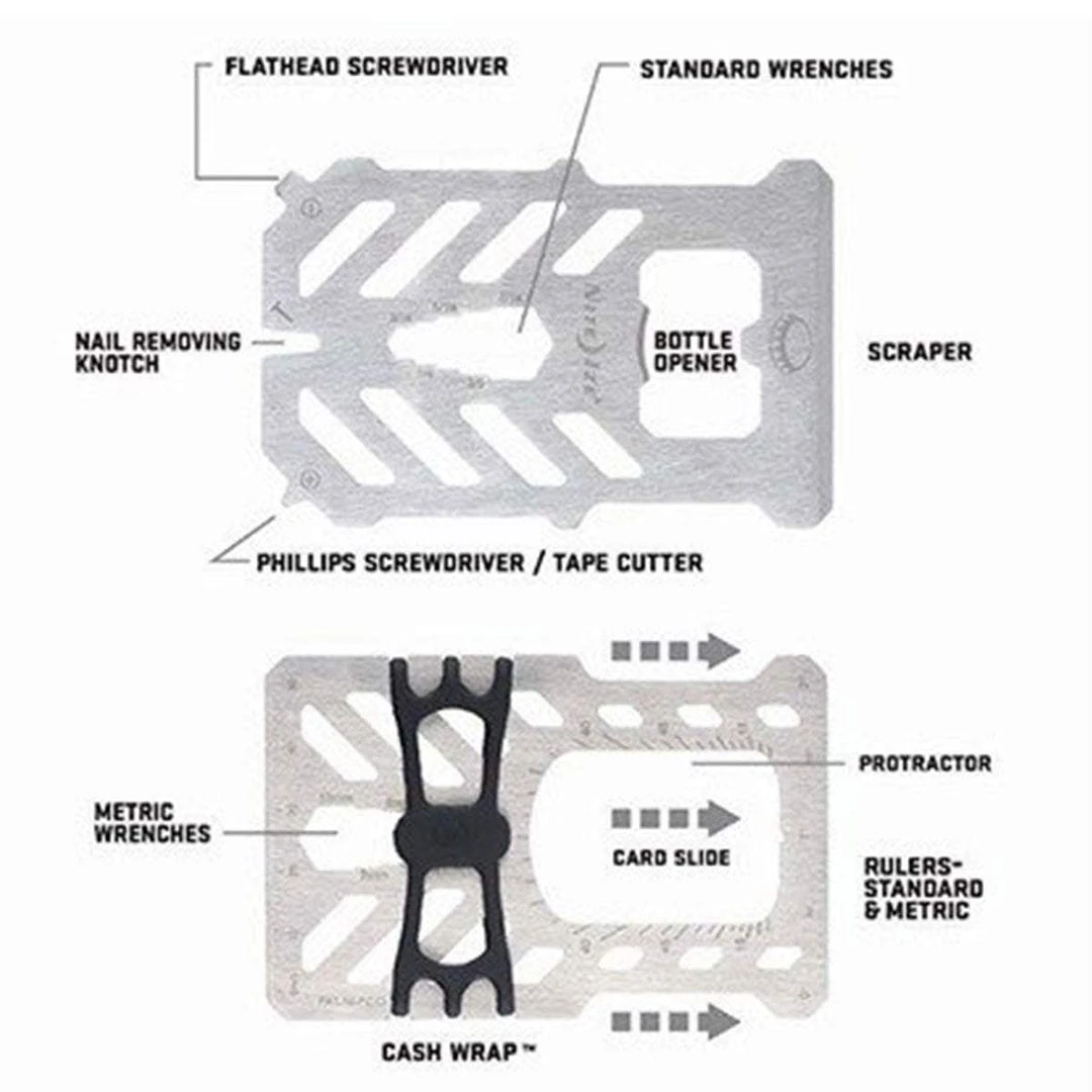 NITE IZE FINANCIAL TOOL® RFID BLOCKING WALLET | Multi-Tool Card Holder Wallets & ID Holders 4 NITE IZE FINANCIAL TOOL® RFID BLOCKING WALLET | Multi-Tool Card Holder Wallets & ID Holders