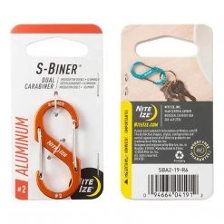 NITE IZE S-BINER ALUMINIUM DUAL CARABINER #2 | Double Gate 2.3 X 5cm Other Bag Accessories