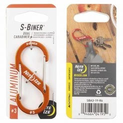 NITE IZE S-BINER ALUMINIUM DUAL CARABINER #3 | Double Gate 3.1 X 6.9cm