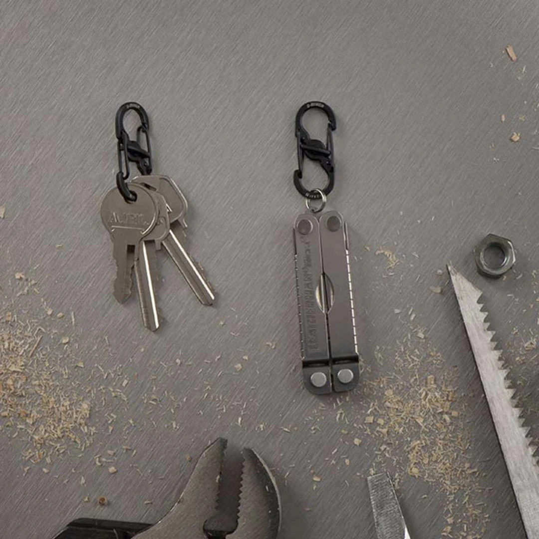 NITE IZE S-BINER MICROLOCK STAINLESS STEEL | Pack Of Two 3.5cm X 1.5cm 3 NITE IZE S-BINER MICROLOCK STAINLESS STEEL | Pack Of Two 3.5cm X 1.5cm