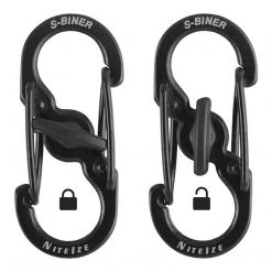 NITE IZE S-BINER MICROLOCK STAINLESS STEEL | Pack Of Two 3.5cm X 1.5cm