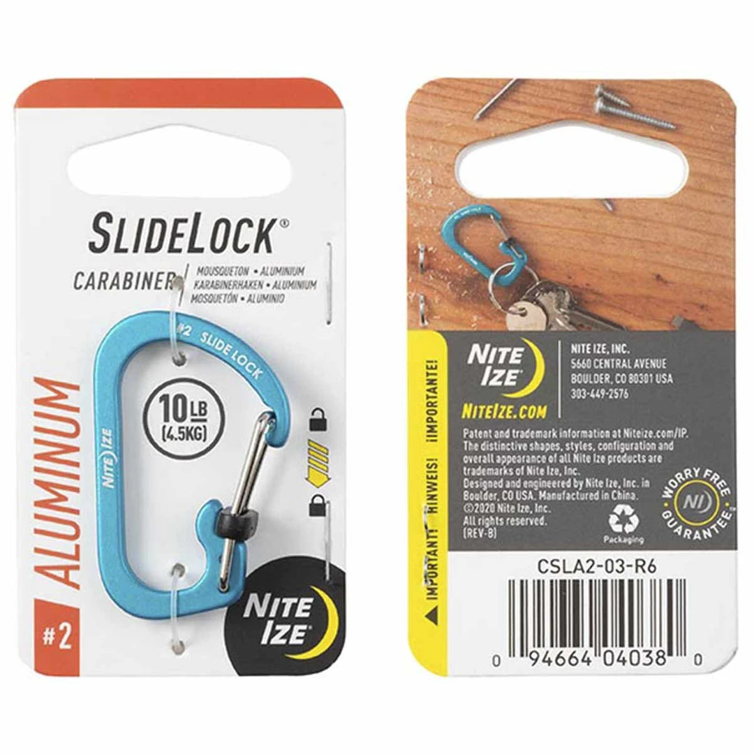 Other Bag Accessories NITE IZE S-BINER SLIDELOCK ALUMINIUM #2 | Locking Gate, 2.9cm X 4.4cm Other Bag Accessories NITE IZE S-BINER SLIDELOCK ALUMINIUM #2 | Locking Gate, 2.9cm X 4.4cm