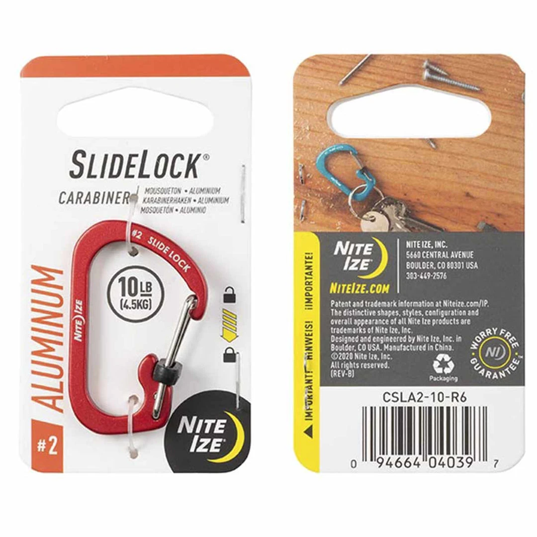 Other Bag Accessories NITE IZE S-BINER SLIDELOCK ALUMINIUM #2 | Locking Gate, 2.9cm X 4.4cm Other Bag Accessories NITE IZE S-BINER SLIDELOCK ALUMINIUM #2 | Locking Gate, 2.9cm X 4.4cm