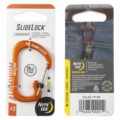 NITE IZE S-BINER SLIDELOCK ALUMINIUM #3 | Locking Gate, 3.8cm X 5.8cm