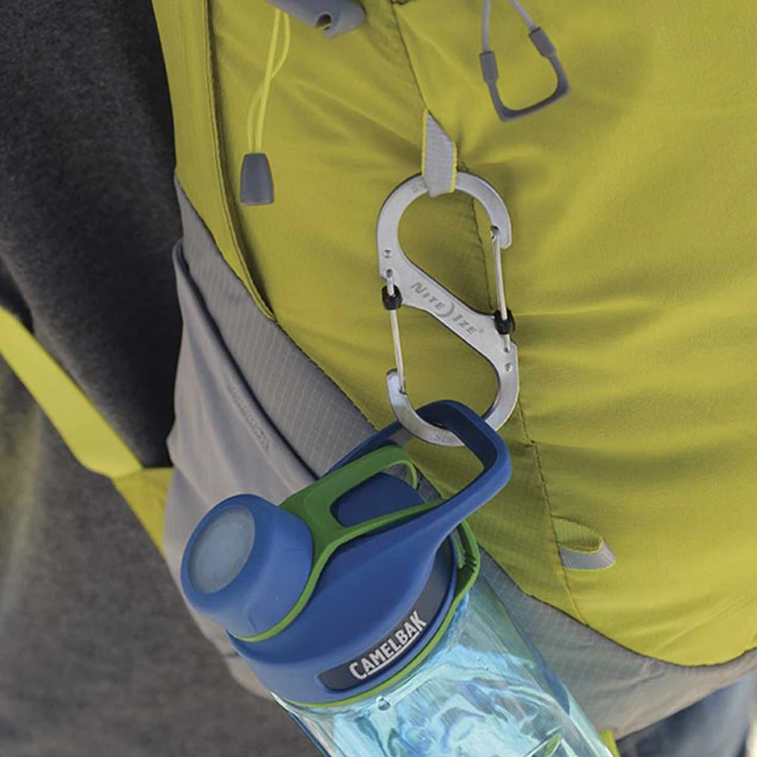 NITE IZE S-BINER SLIDELOCK STAINLESS STEEL #4 | Locking, 4cm X 9cm NITE IZE S-BINER SLIDELOCK STAINLESS STEEL #4 | Locking, 4cm X 9cm