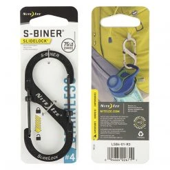 NITE IZE S-BINER SLIDELOCK STAINLESS STEEL #4 | Locking, 4cm X 9cm