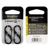 NITE IZE S-BINER STAINLESS STEEL DUAL CARABINER #1 | 3.9cm X 1.4cm Other Bag Accessories