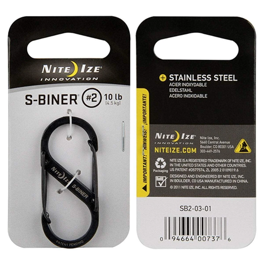 Other Bag Accessories NITE IZE S-BINER STAINLESS STEEL DUAL CARABINER #2 | 5cm X 2.2cm 1 Other Bag Accessories NITE IZE S-BINER STAINLESS STEEL DUAL CARABINER #2 | 5cm X 2.2cm