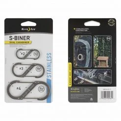 Other Bag Accessories NITE IZE S-BINER STAINLESS STEEL DUAL CARABINER (3 PACK) | #2, #3 & #4