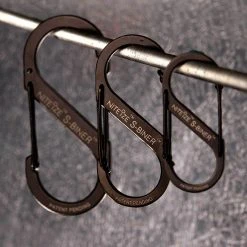 NITE IZE S-BINER STAINLESS STEEL DUAL CARABINER #4 | 8.8cm X 3.8cm 6 NITE IZE S-BINER STAINLESS STEEL DUAL CARABINER #4 | 8.8cm X 3.8cm