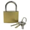 Kombat UK SMALL STEEL PADLOCK | 38mm Wide With Three Keys, For Lockers/Trunks