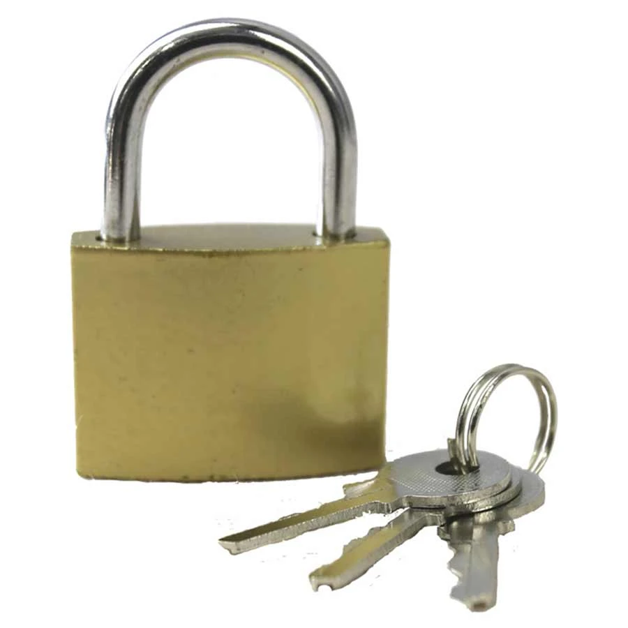 Kombat UK SMALL STEEL PADLOCK | 38mm Wide With Three Keys, For Lockers/Trunks Kombat UK SMALL STEEL PADLOCK | 38mm Wide With Three Keys, For Lockers/Trunks