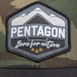 PENTAGON ERA "BORN FOR ACTION" CAP | Men's Mesh Backed Baseball Hat Headwear 13 PENTAGON ERA