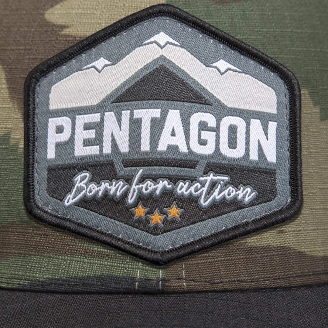 PENTAGON ERA "BORN FOR ACTION" CAP | Men's Mesh Backed Baseball Hat Headwear 7 PENTAGON ERA "BORN FOR ACTION" CAP | Men's Mesh Backed Baseball Hat Headwear
