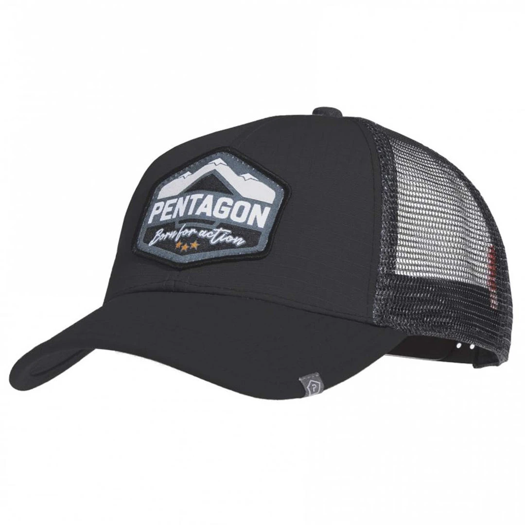 PENTAGON ERA "BORN FOR ACTION" CAP | Men's Mesh Backed Baseball Hat Headwear 1 PENTAGON ERA "BORN FOR ACTION" CAP | Men's Mesh Backed Baseball Hat Headwear