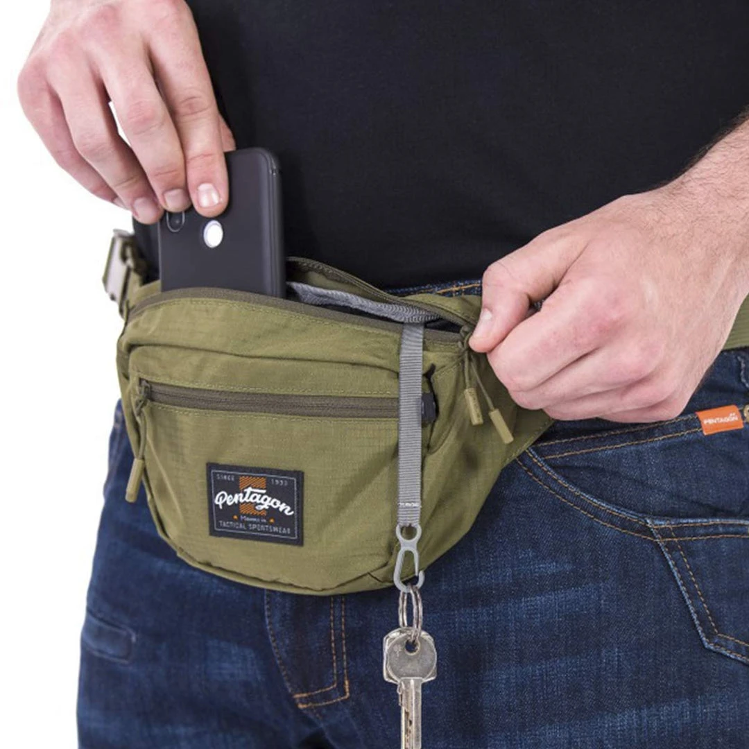 PENTAGON MINOR TRAVEL POUCH | Men's Slingback Bum Bag, 1.3L Bags, Packs & Boxes 6 PENTAGON MINOR TRAVEL POUCH | Men's Slingback Bum Bag, 1.3L Bags, Packs & Boxes