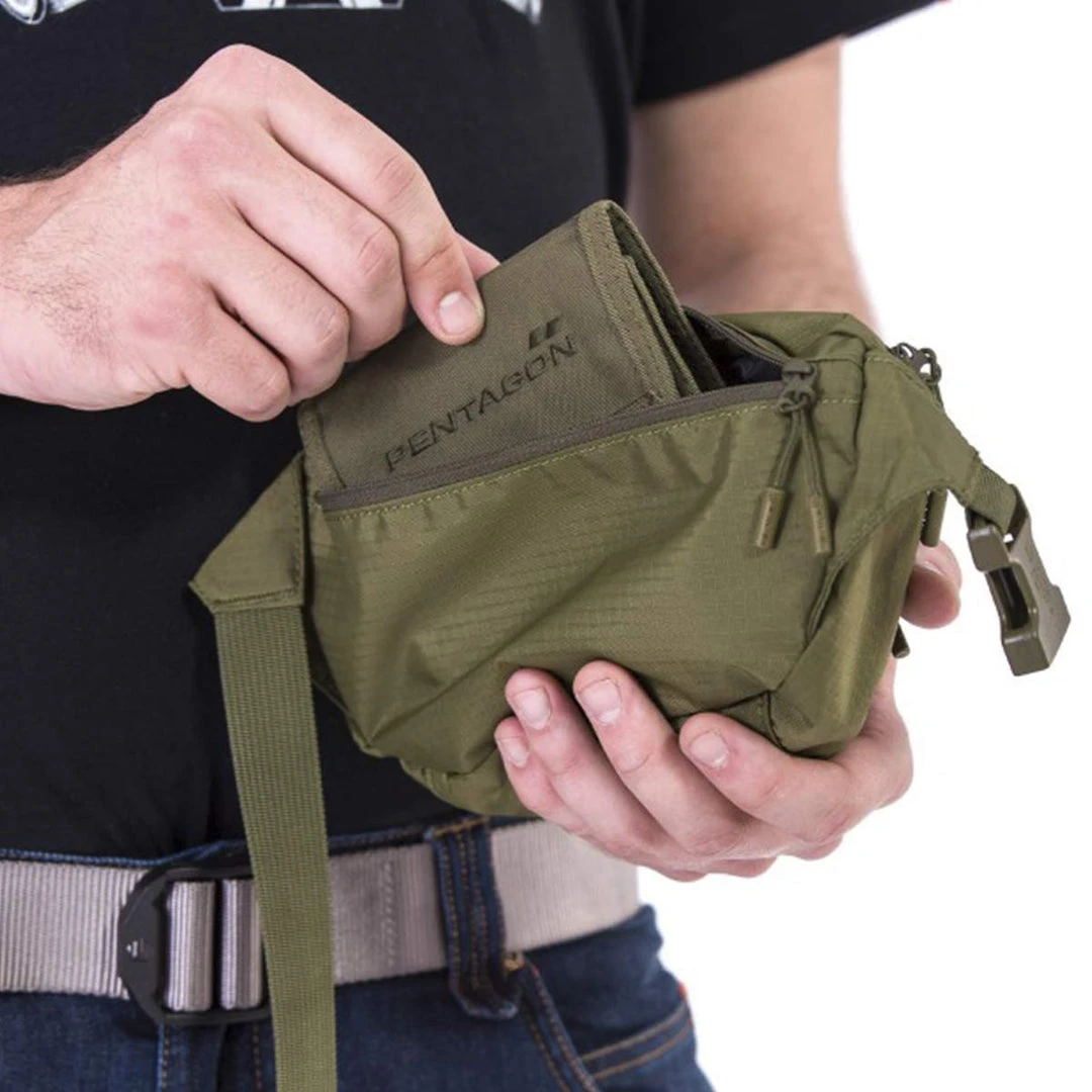 PENTAGON MINOR TRAVEL POUCH | Men's Slingback Bum Bag, 1.3L Bags, Packs & Boxes 5 PENTAGON MINOR TRAVEL POUCH | Men's Slingback Bum Bag, 1.3L Bags, Packs & Boxes