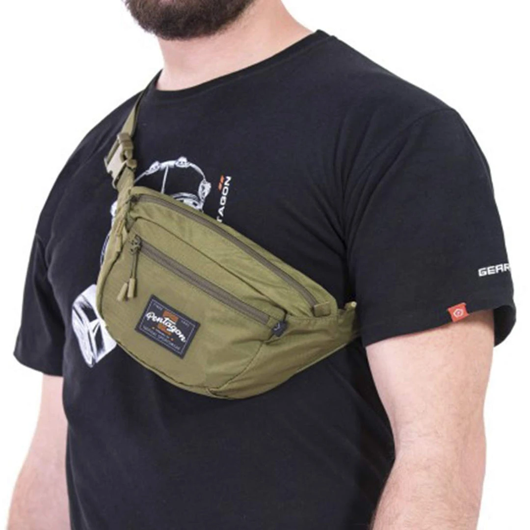 PENTAGON MINOR TRAVEL POUCH | Men's Slingback Bum Bag, 1.3L Bags, Packs & Boxes 7 PENTAGON MINOR TRAVEL POUCH | Men's Slingback Bum Bag, 1.3L Bags, Packs & Boxes